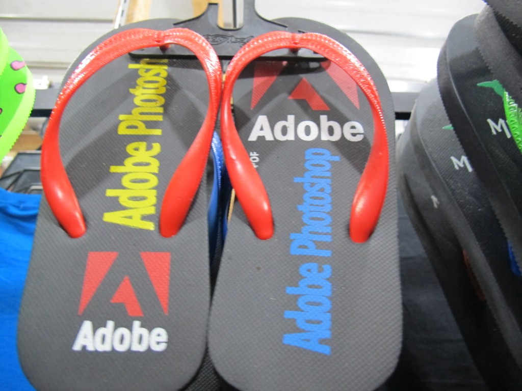 Adobe Photoshop flip flops