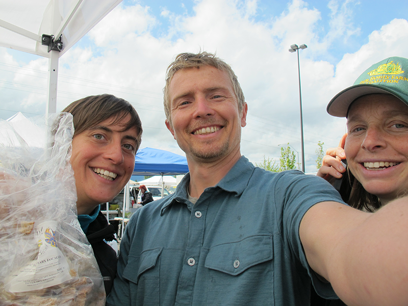 More farmers' market fun, this time with Ryan and Eden, two of the founders of the community we're staying on.